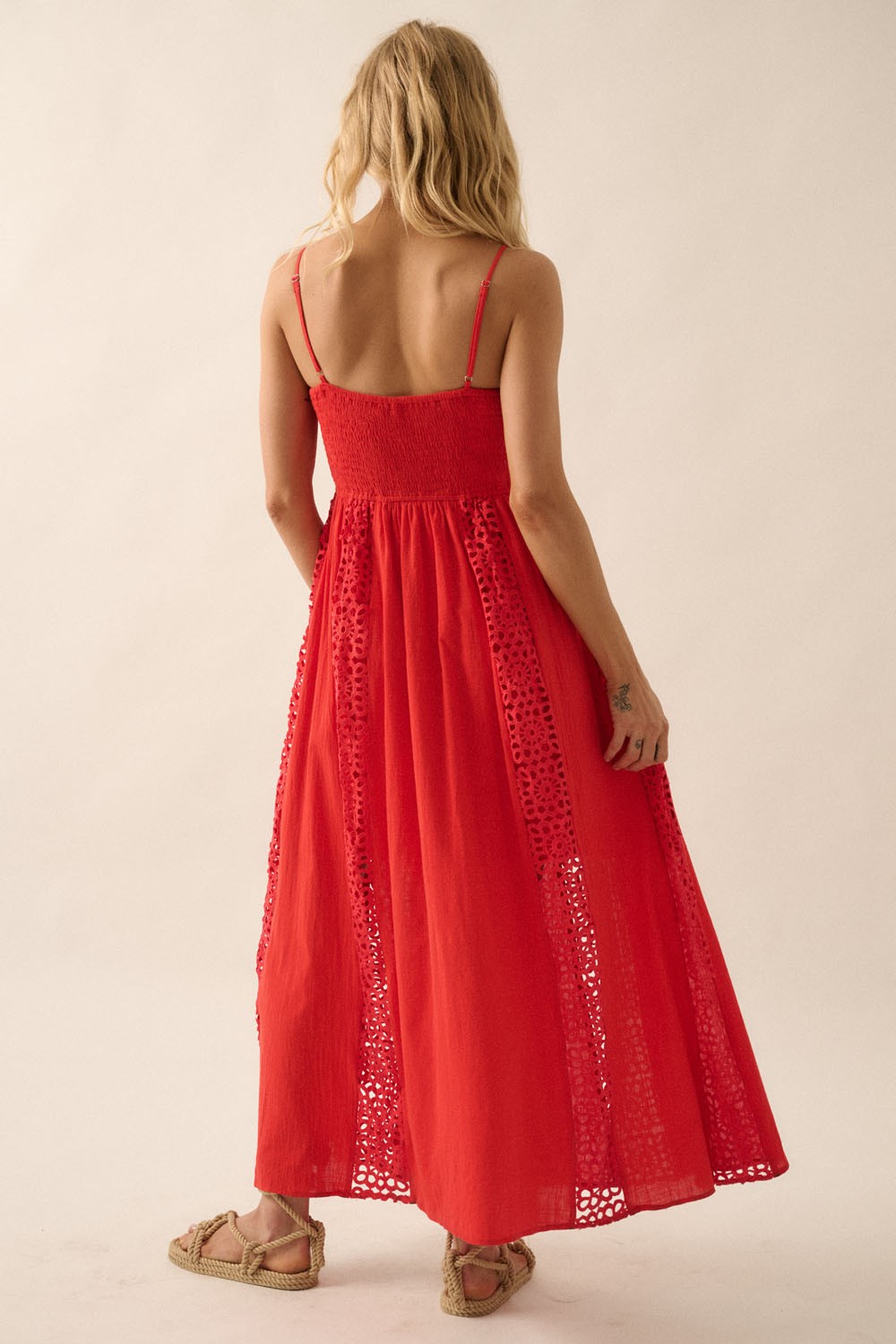 Willa Crochet Lace Maxi Dress