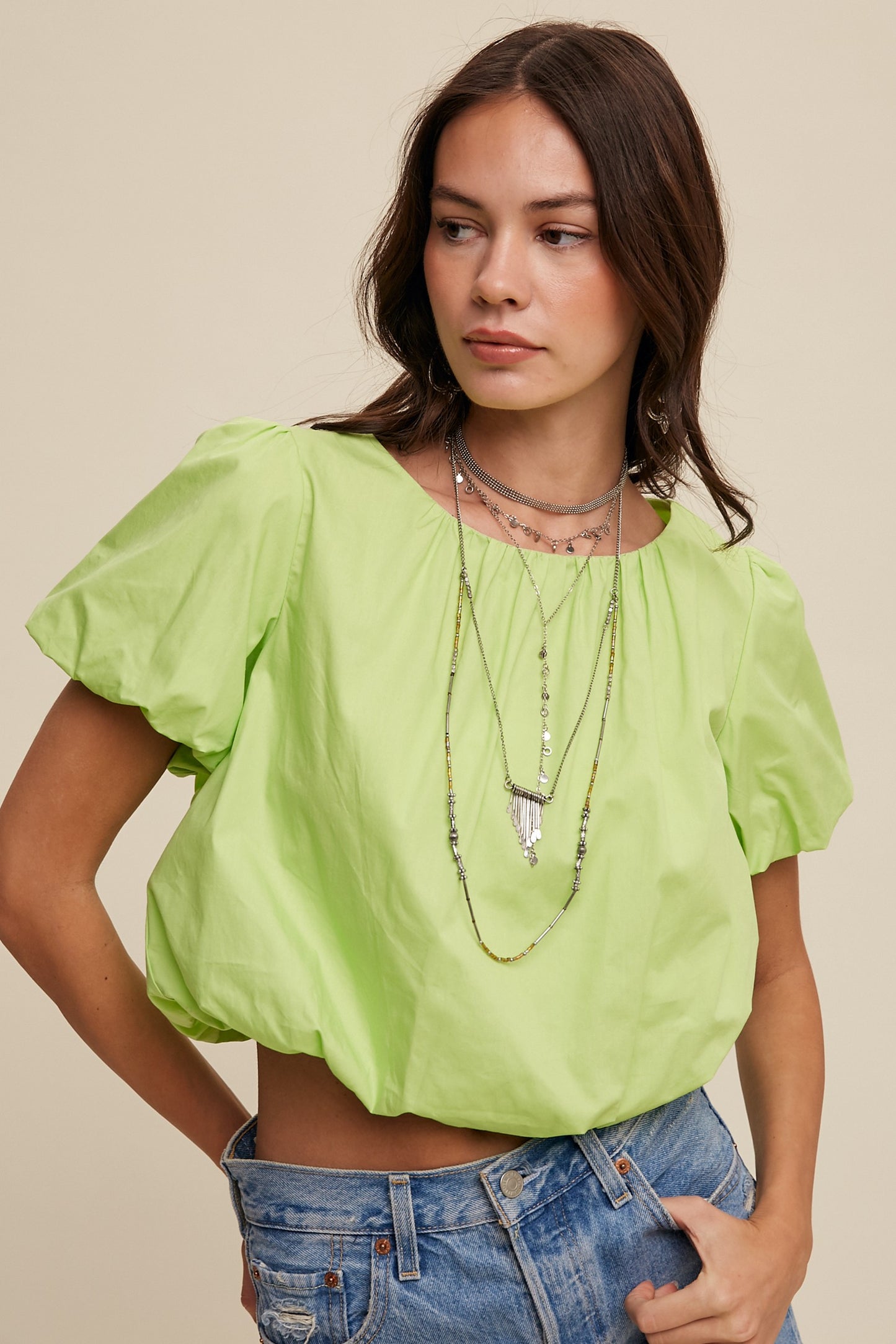 Rita Cropped Blouse