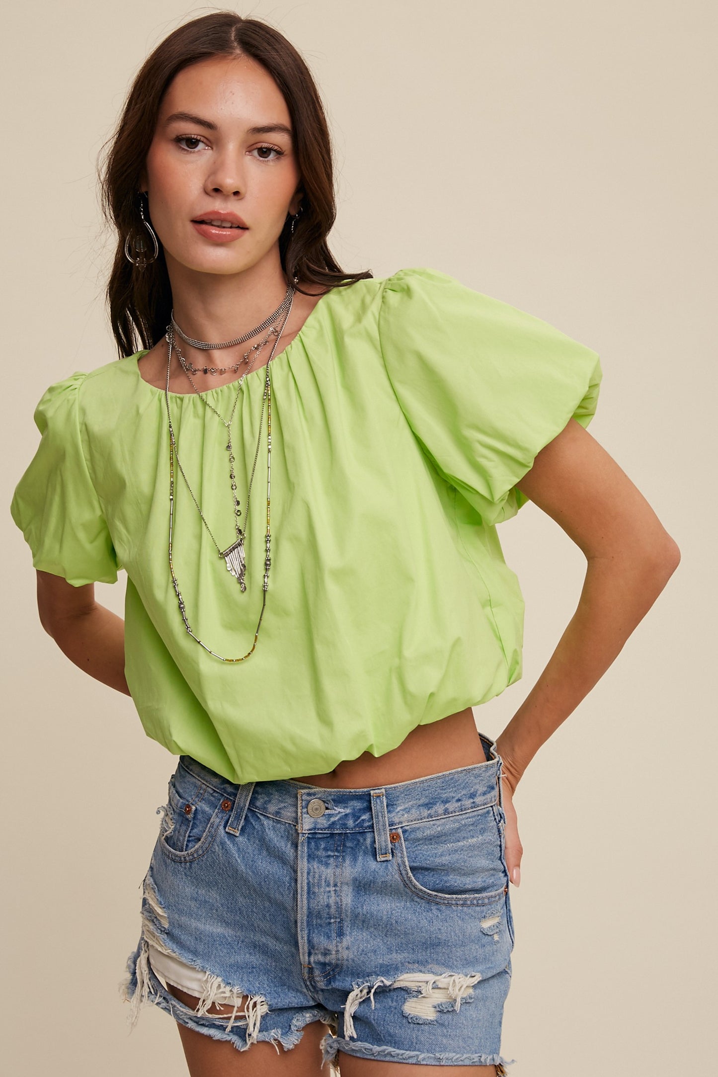 Rita Cropped Blouse