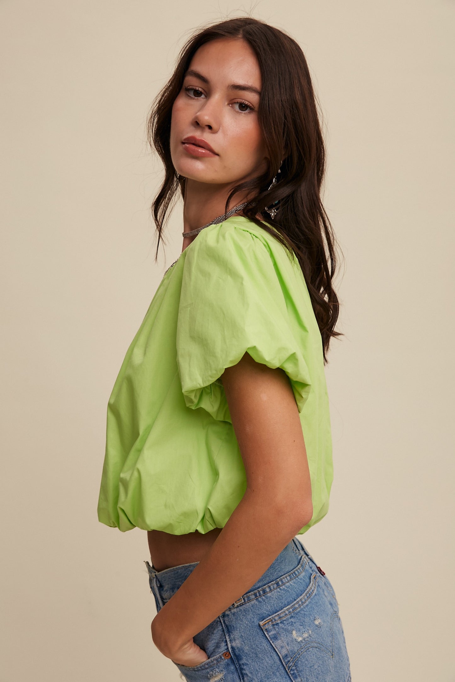Rita Cropped Blouse