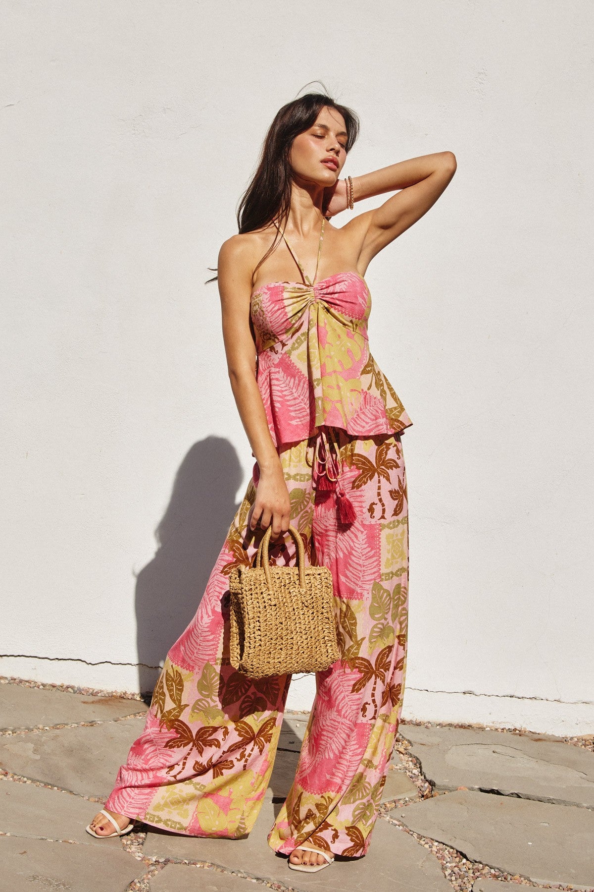 Moon Magic Halter Flared Top