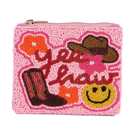 Yee Haw Beaded Coin Purse