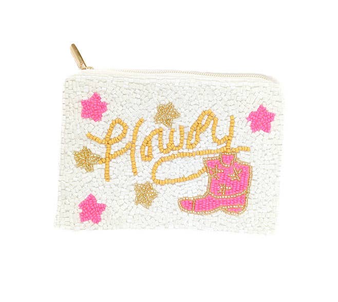 Cowgirl Beaded Coin Purse