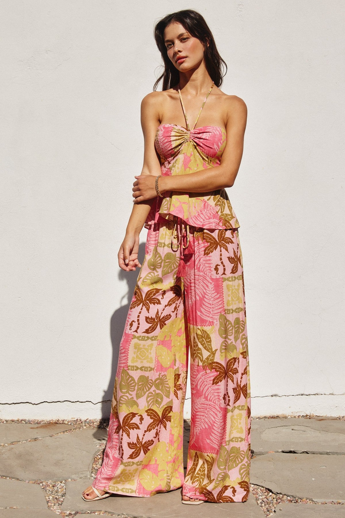 Moon Magic Halter Flared Top