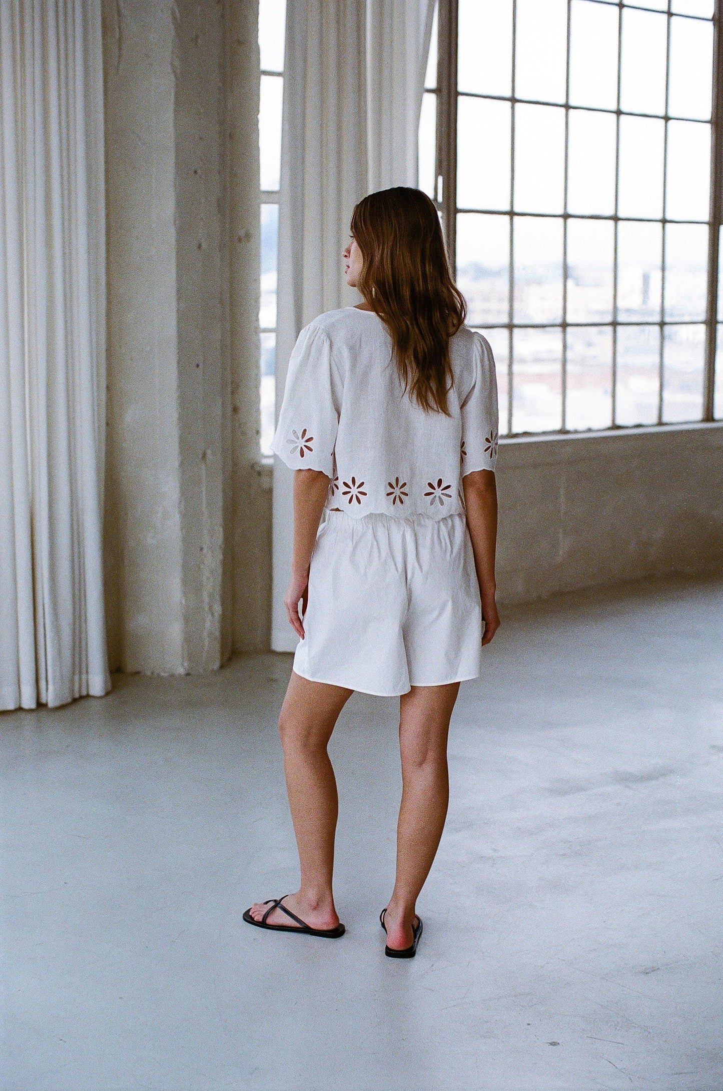 Irie White Eyelet Top