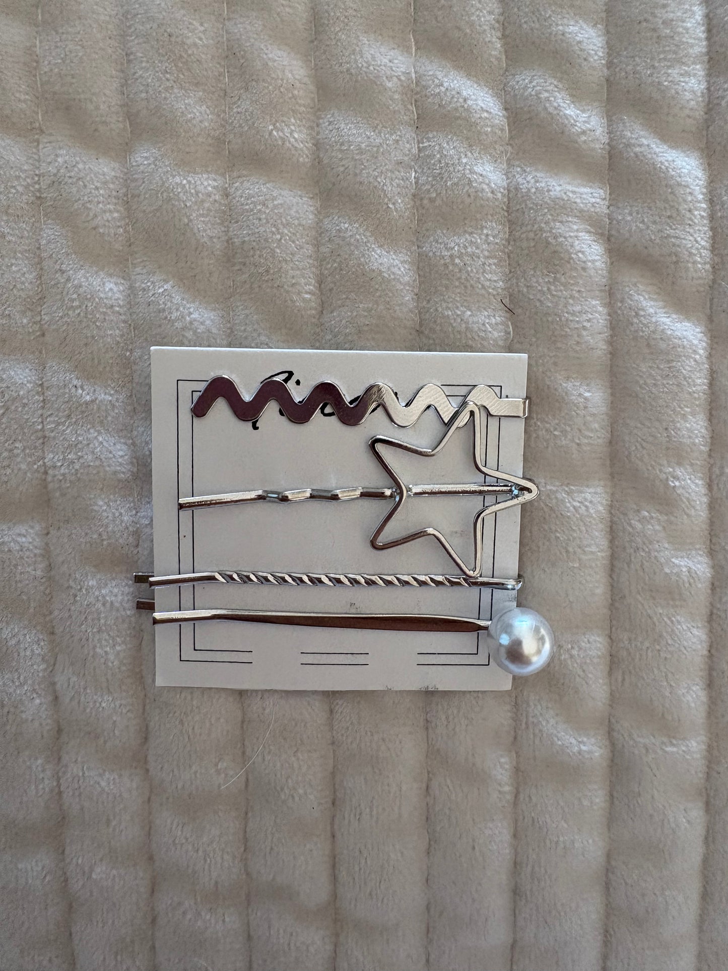 Star Bobby Pin Set - Silver