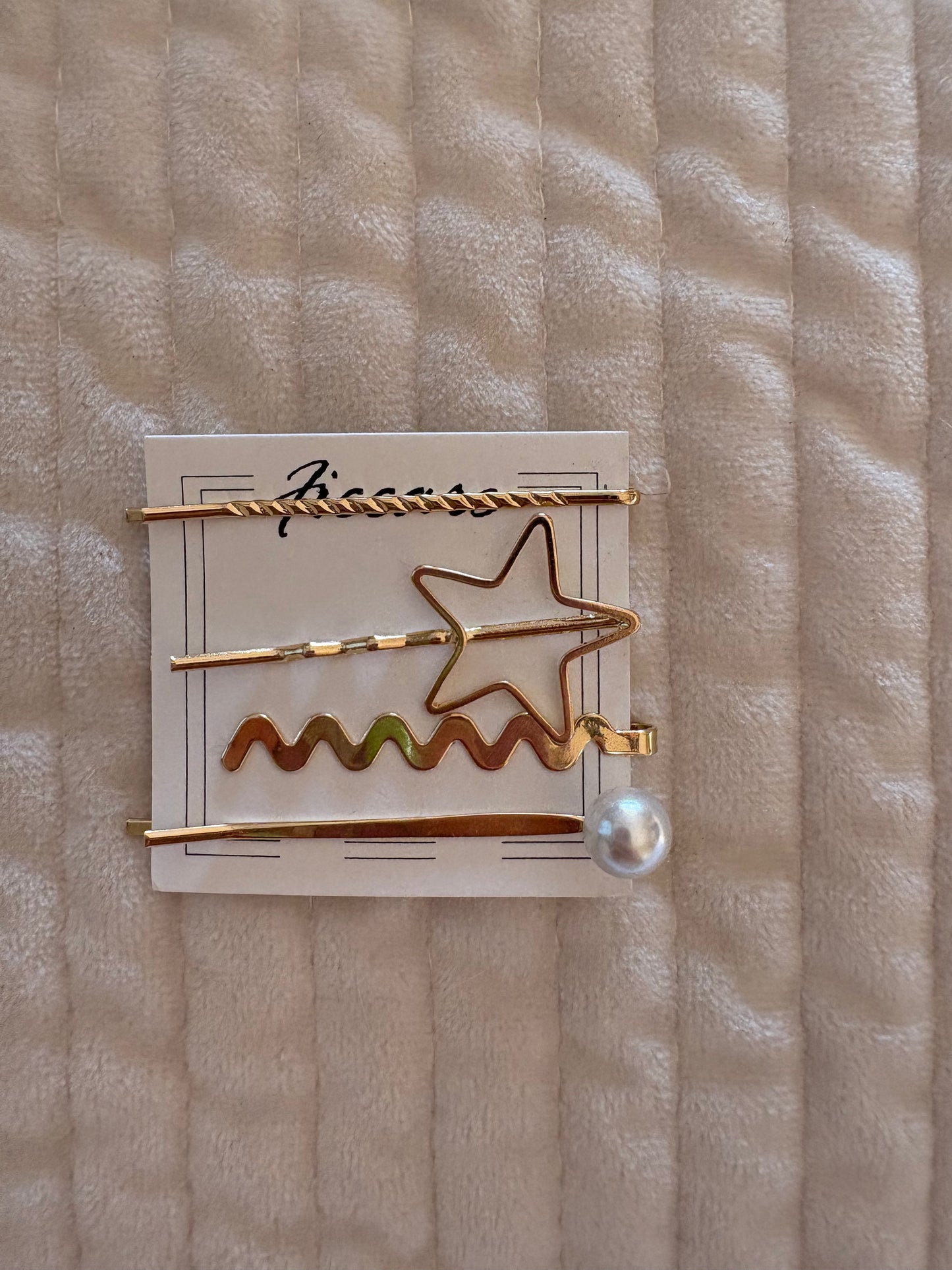 Star Bobby Pin Set - Gold