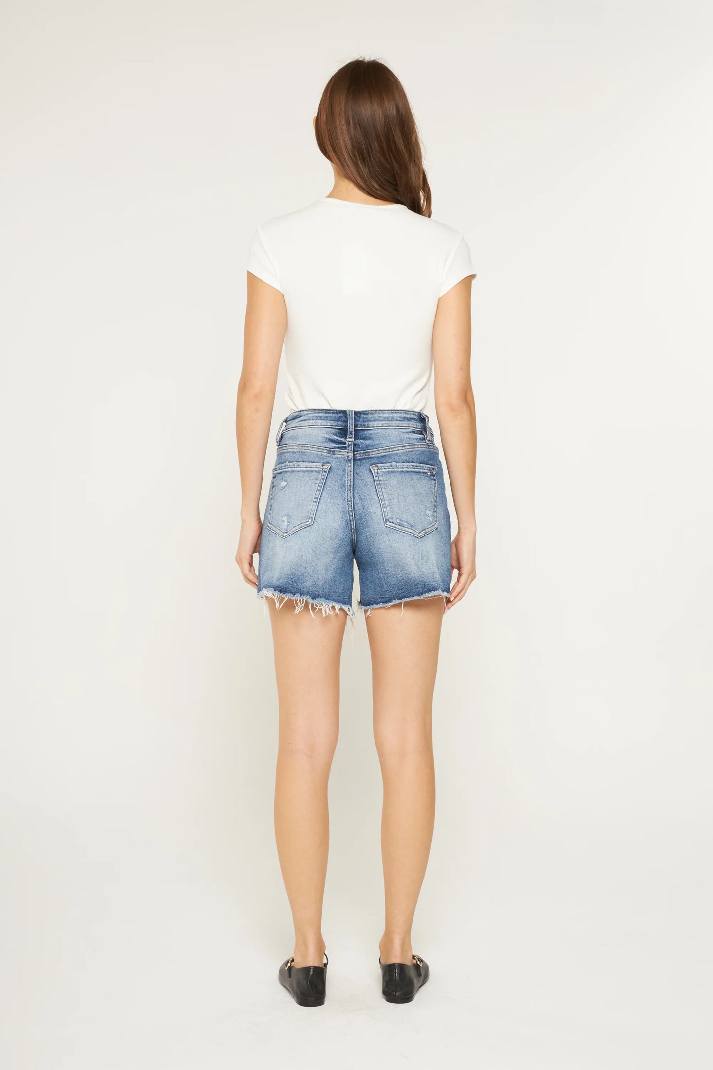 Chelsea Raw Hem Denim Shorts
