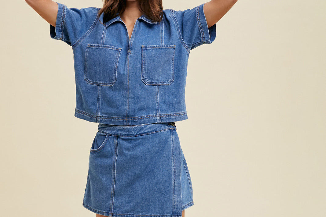 Milah Denim Top