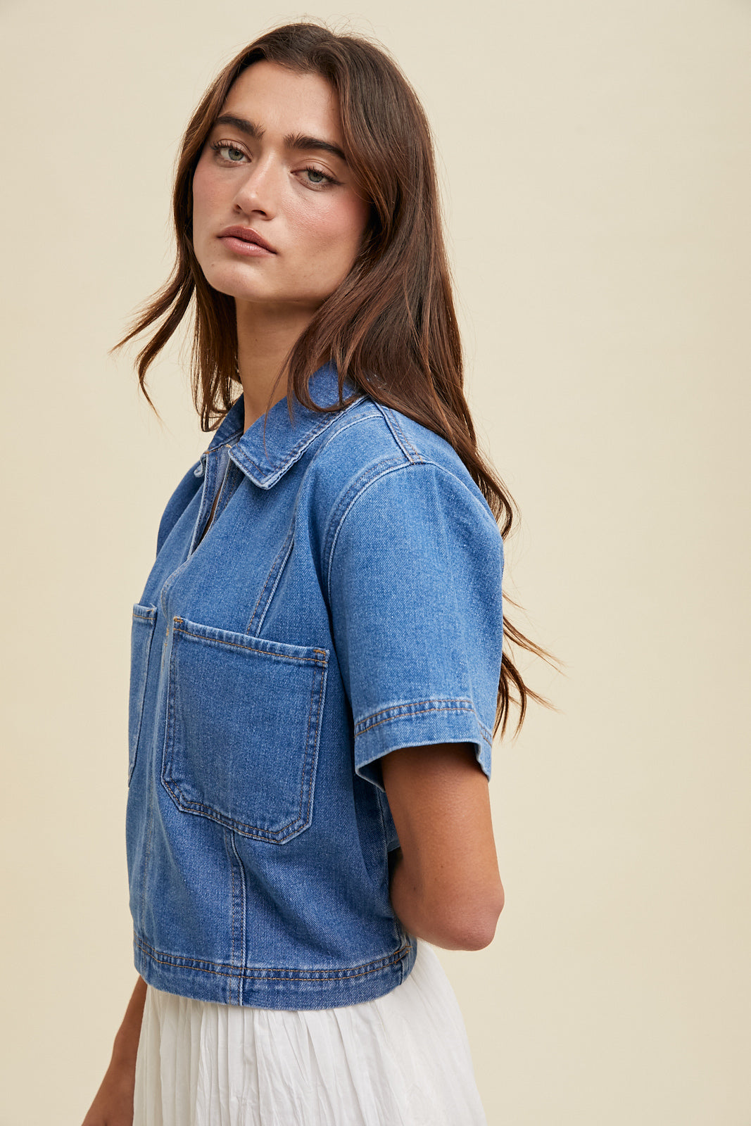 Milah Denim Top