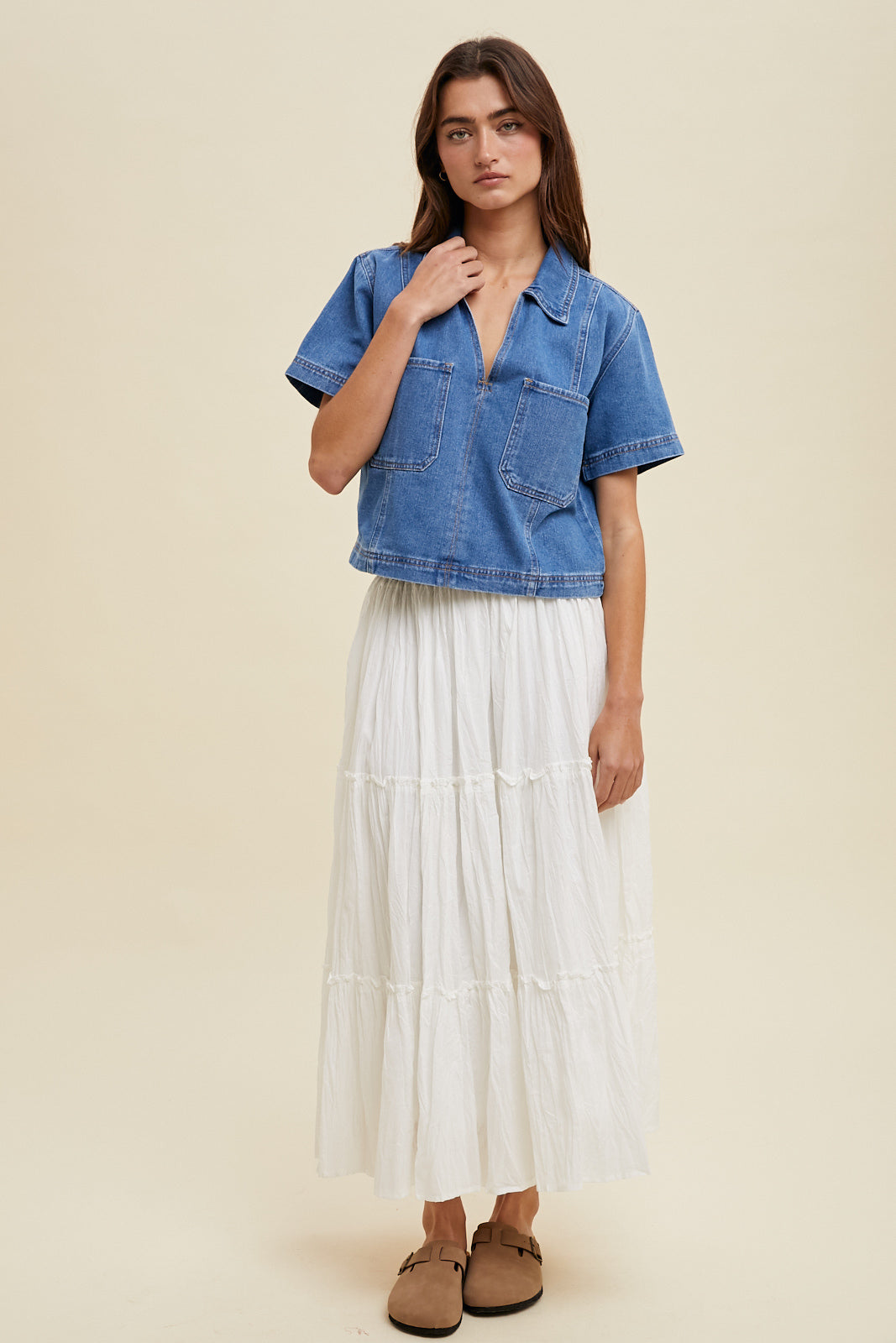 Milah Denim Top