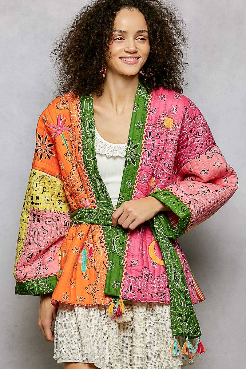Quilted Kimono Jacket