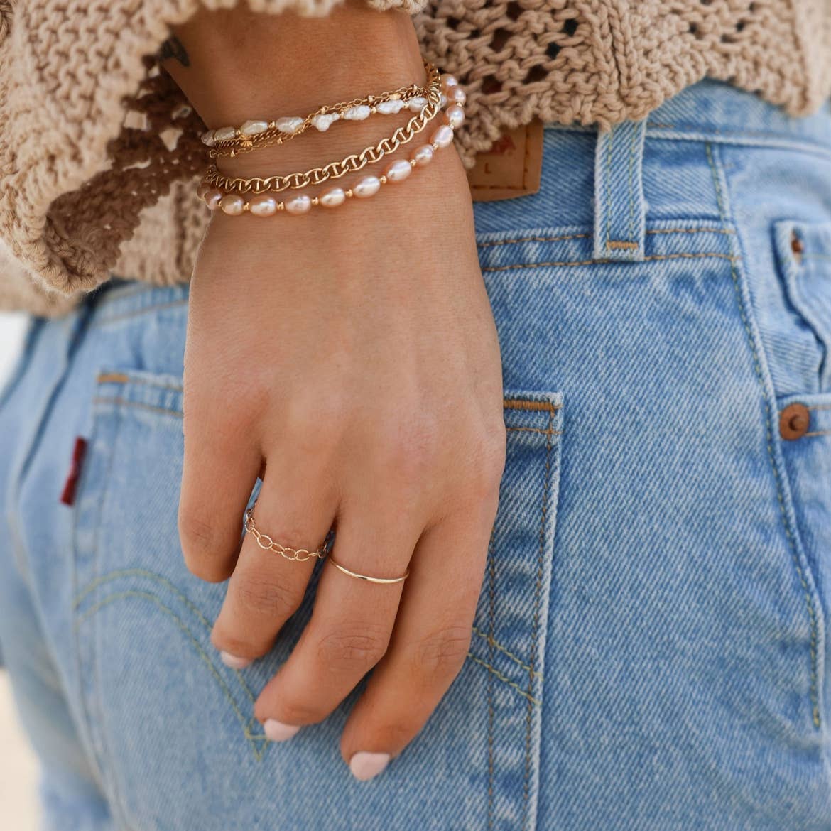 Stone Harbor Freshwater Pearl Beaded Bracelet