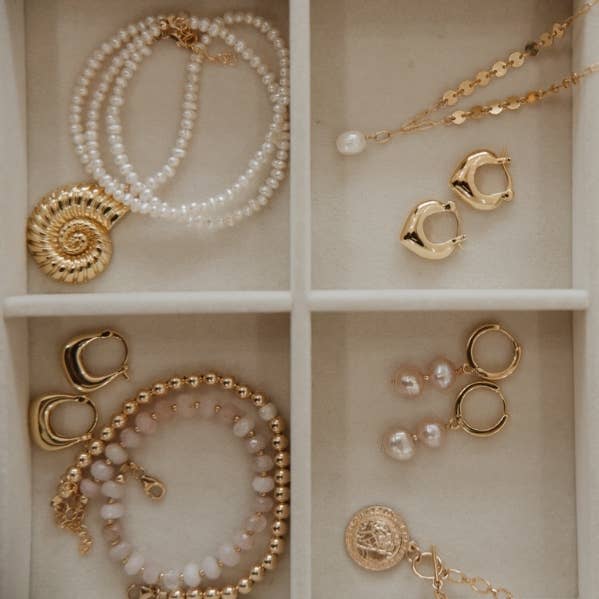 Rosalie Rose Quartz Beaded Bracelet