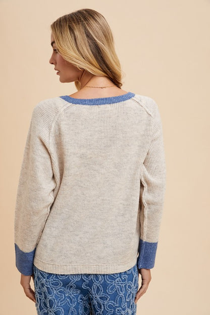 Rae Loose Fit Ribbed Cardigan