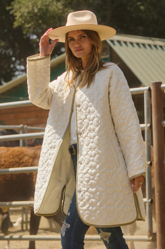 Aubrey Quilted Midi Jacket