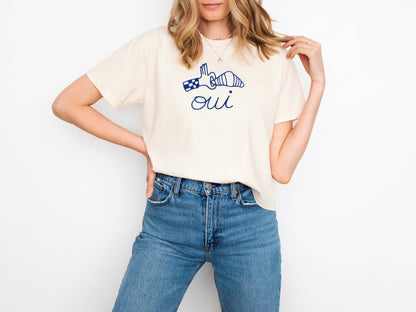 Oui French Croissant Shirt