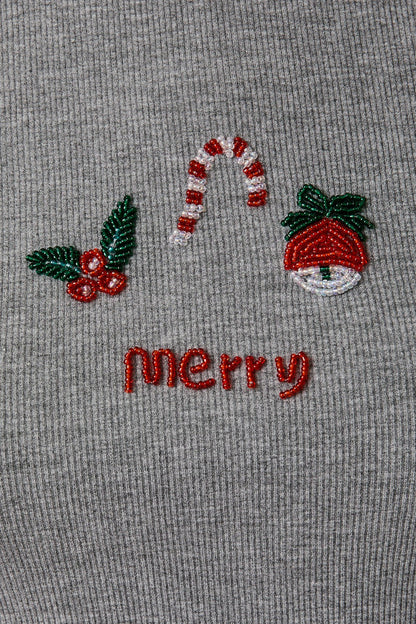 Beaded Holiday Tee