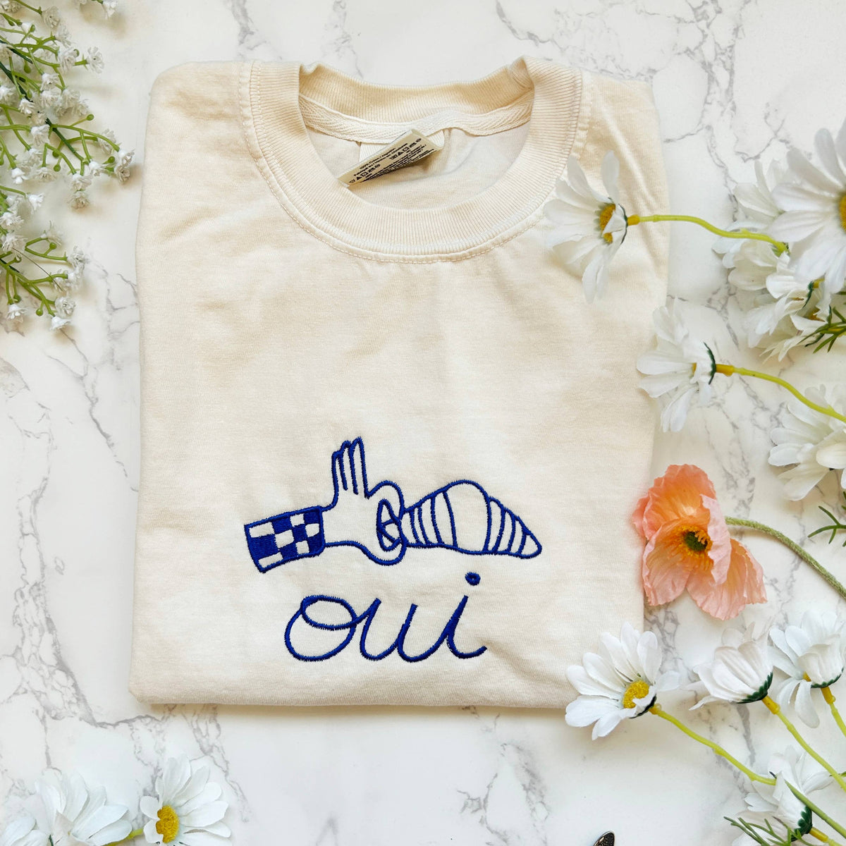 Oui French Croissant Shirt