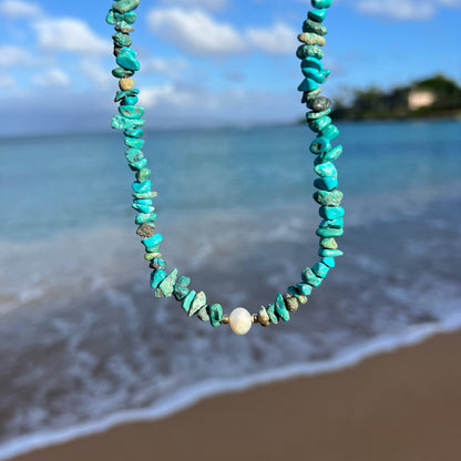 Kona Turquoise Pearl Beaded Necklace