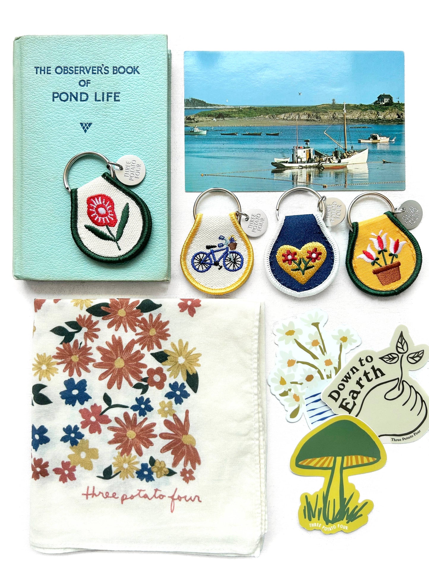 Poppy Flower Patch Keychain