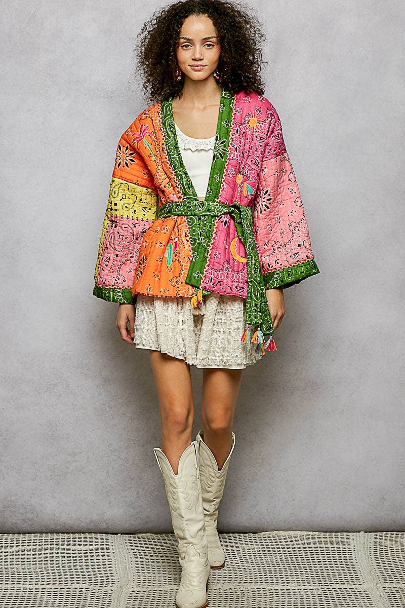 Quilted Kimono Jacket