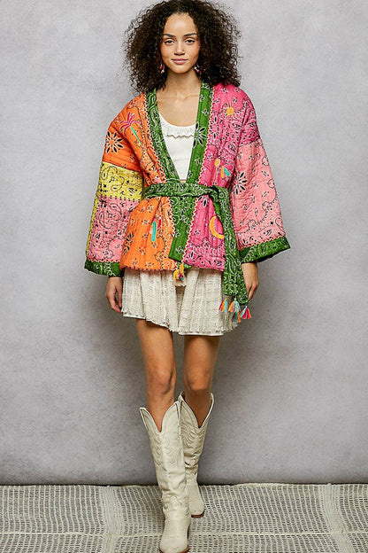 Quilted Kimono Jacket