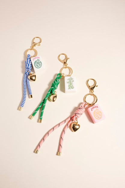 Green Mahjong Keychain