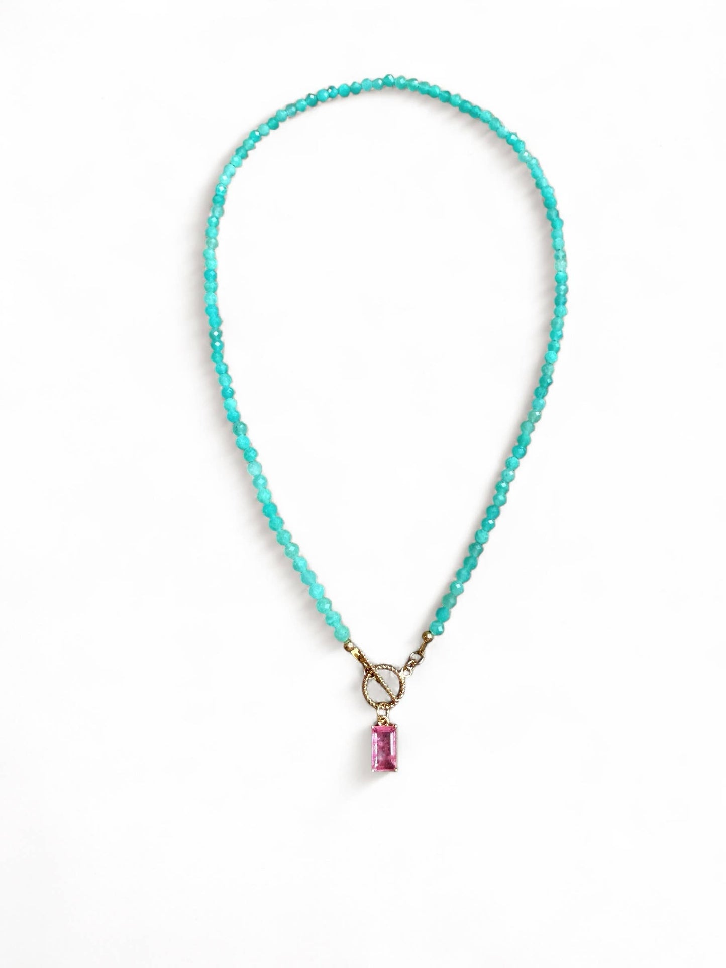 Sunset Chaser Amazonite Beaded Necklace