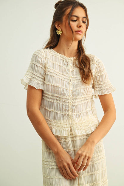 Sea Breeze Chiffon Top