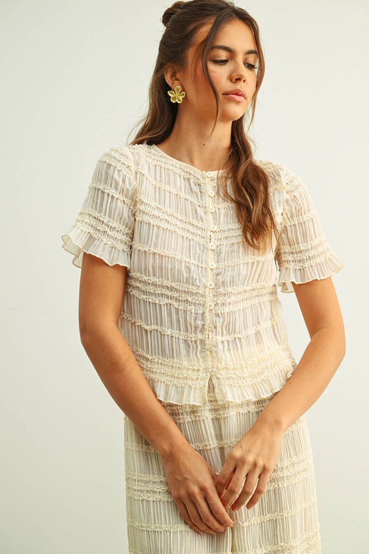 Sea Breeze Chiffon Top
