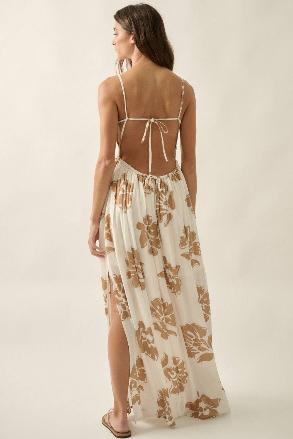 On Holiday Open Back Maxi Dress