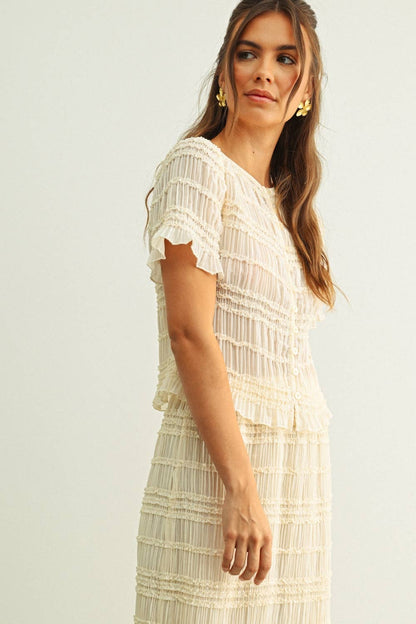 Sea Breeze Chiffon Top