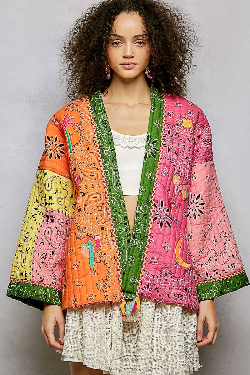 Quilted Kimono Jacket
