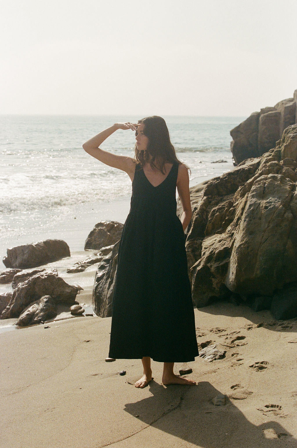Eleonie Linen Dress in Black