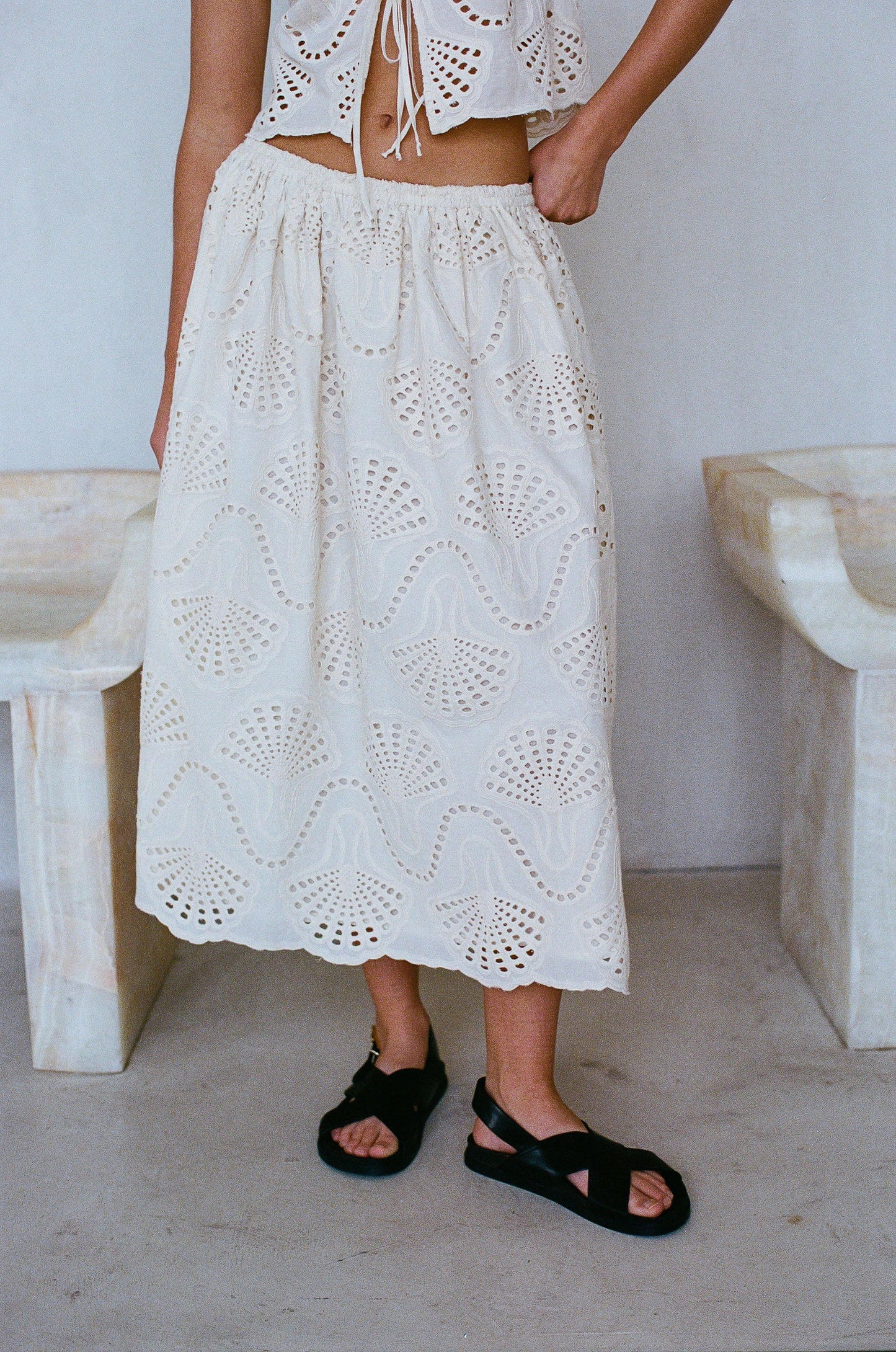 Cannes Eyelet Skirt