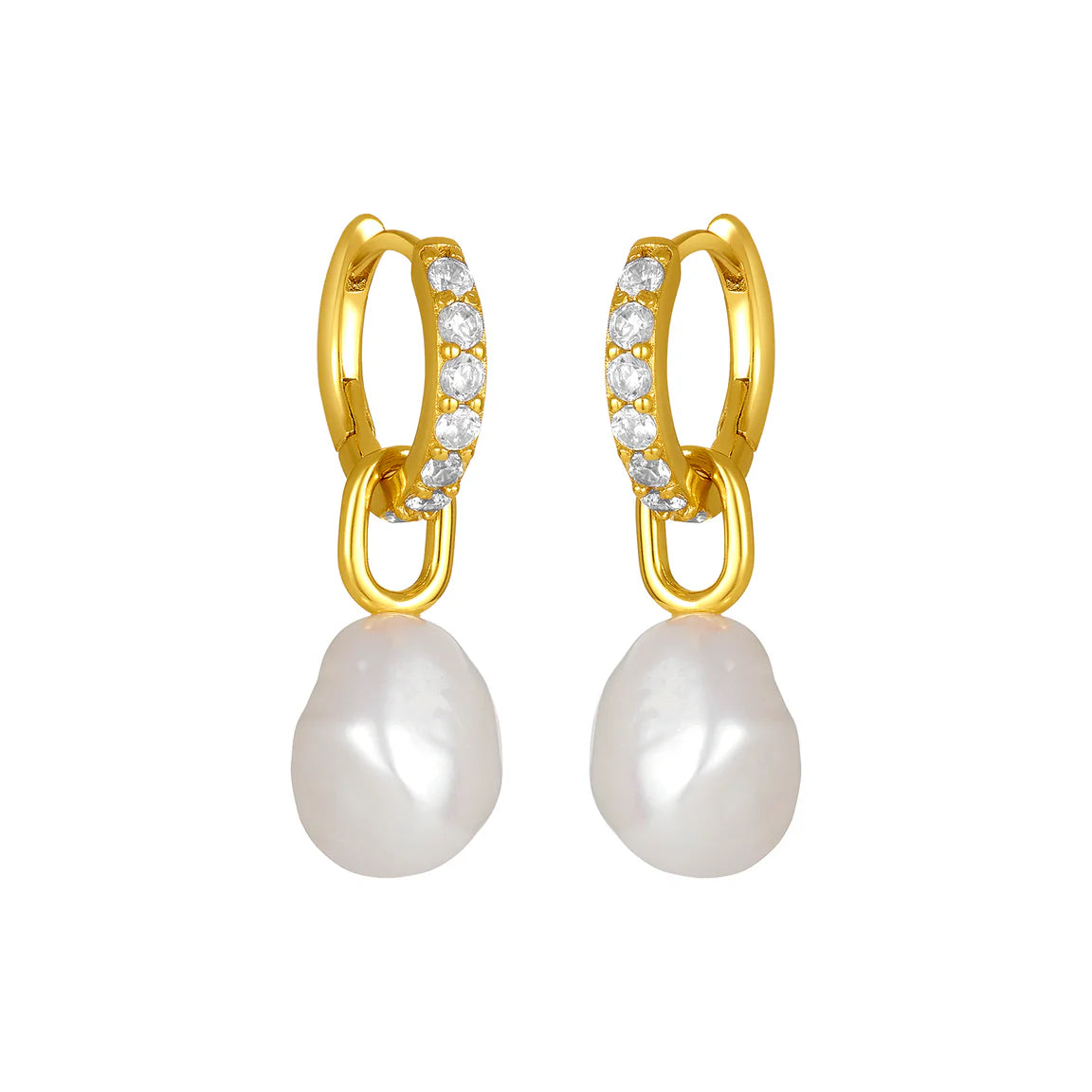 Juliette Clear Pearl Huggies