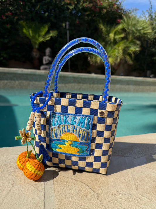 Sunset Blue Market Bag - Mini