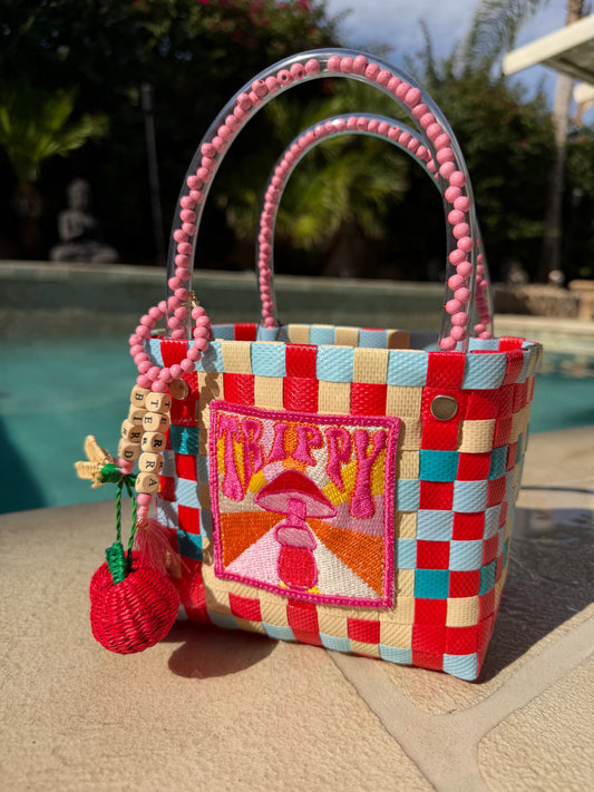 Trippy Cherry Market Bag - Mini