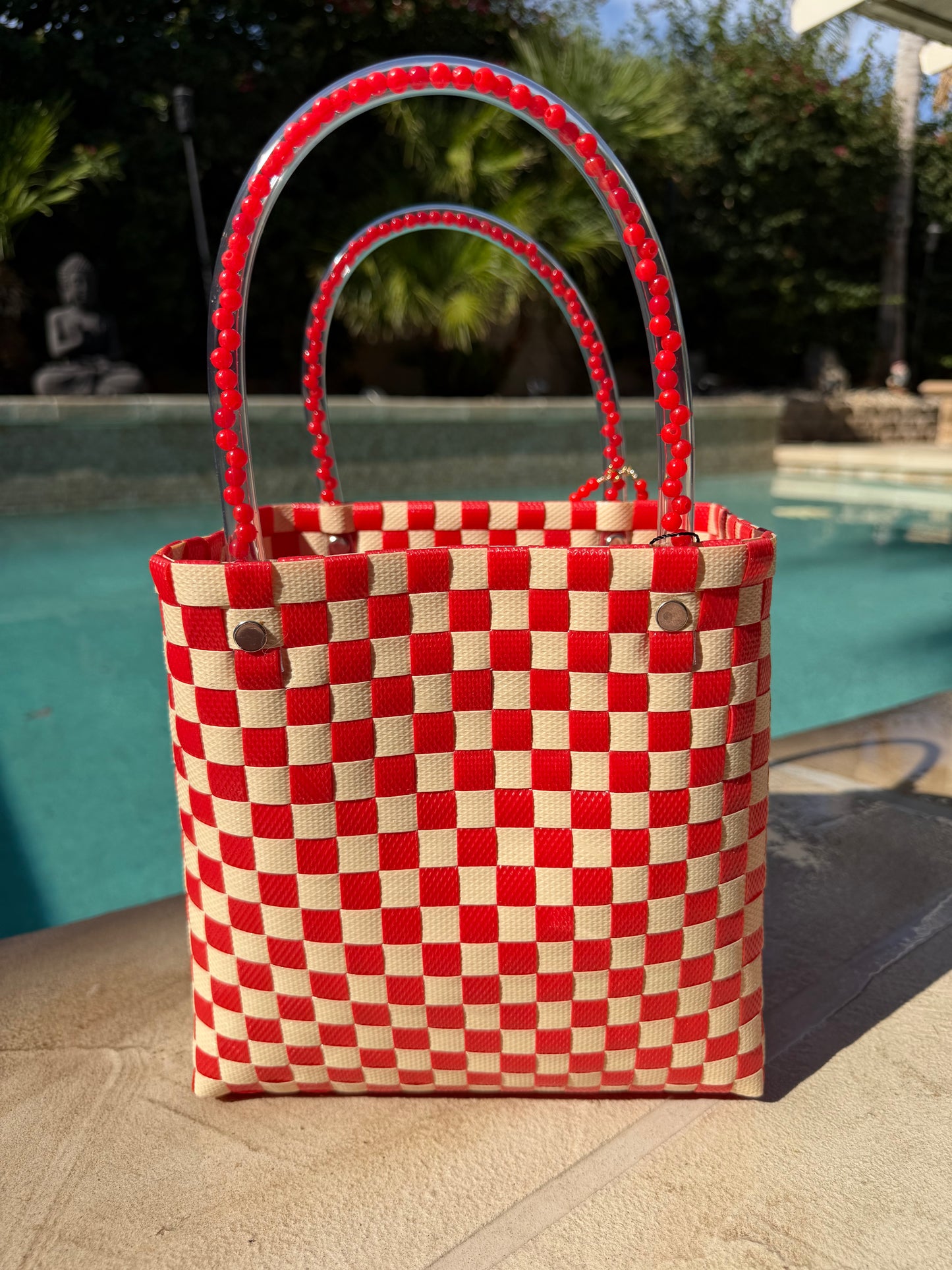 Besame Red Market Bag - Small