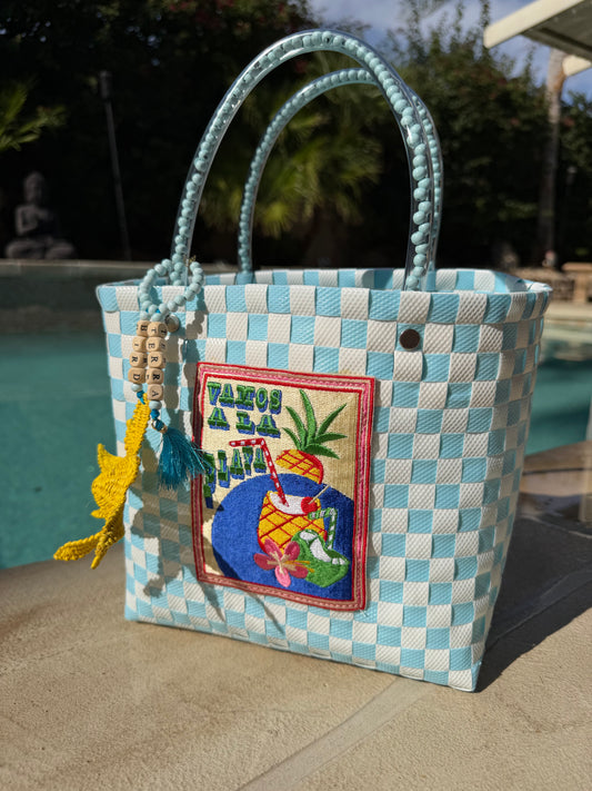 Playa Blue Market Bag - Small