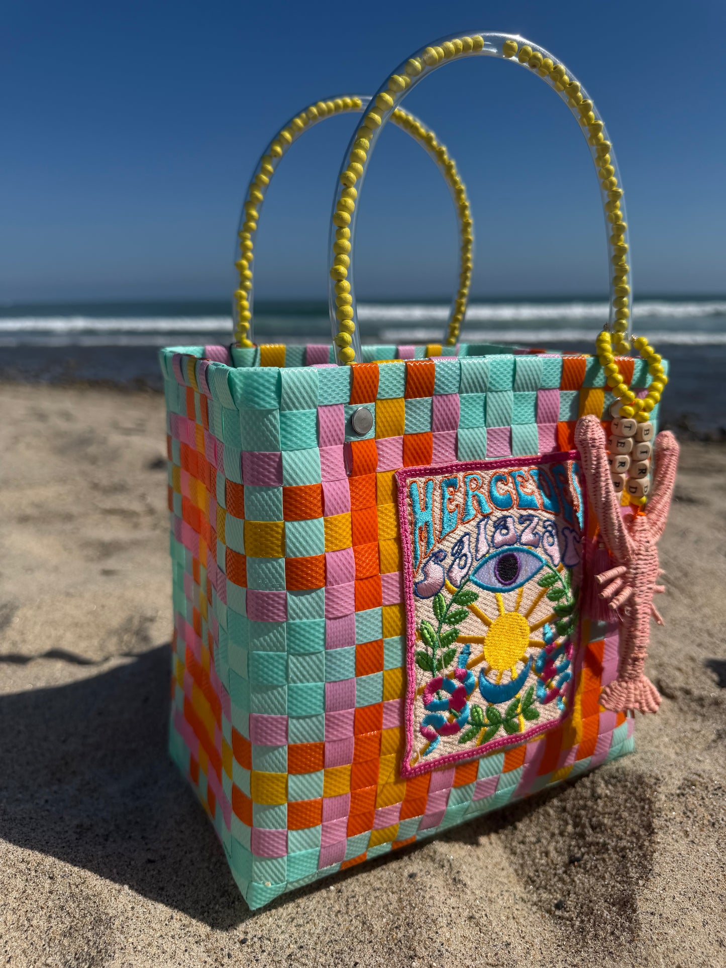 Soleil Pink Market Bag - Small