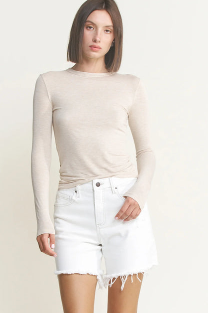 White Denim Shorts