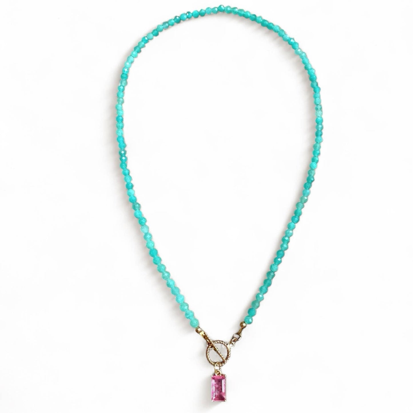 Sunset Chaser Amazonite Beaded Necklace