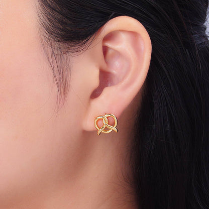 Pretzel Stud Earrings