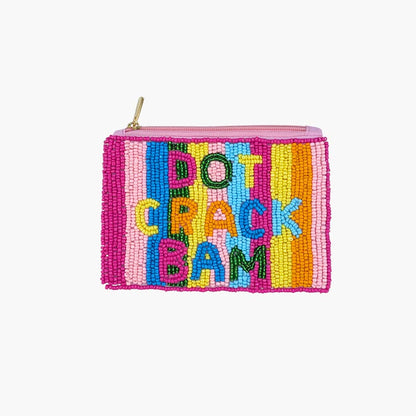 Dot Crack Bam Beaded Coin Purse