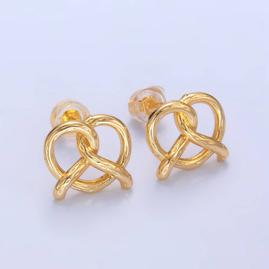 Pretzel Stud Earrings