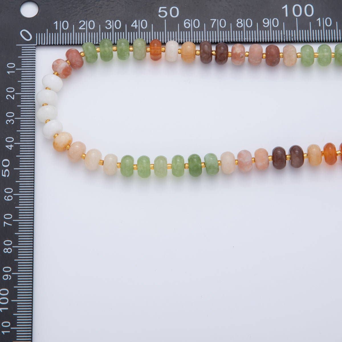 Earth & Sky Rondelle Bead Necklace