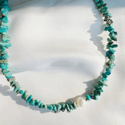 Kona Turquoise Pearl Beaded Necklace