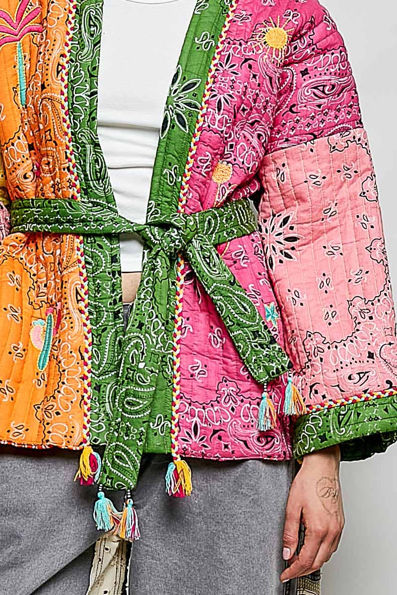Quilted Kimono Jacket